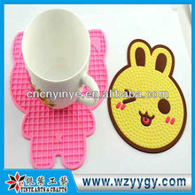 Popular new custom rubber cup placemat for promotion